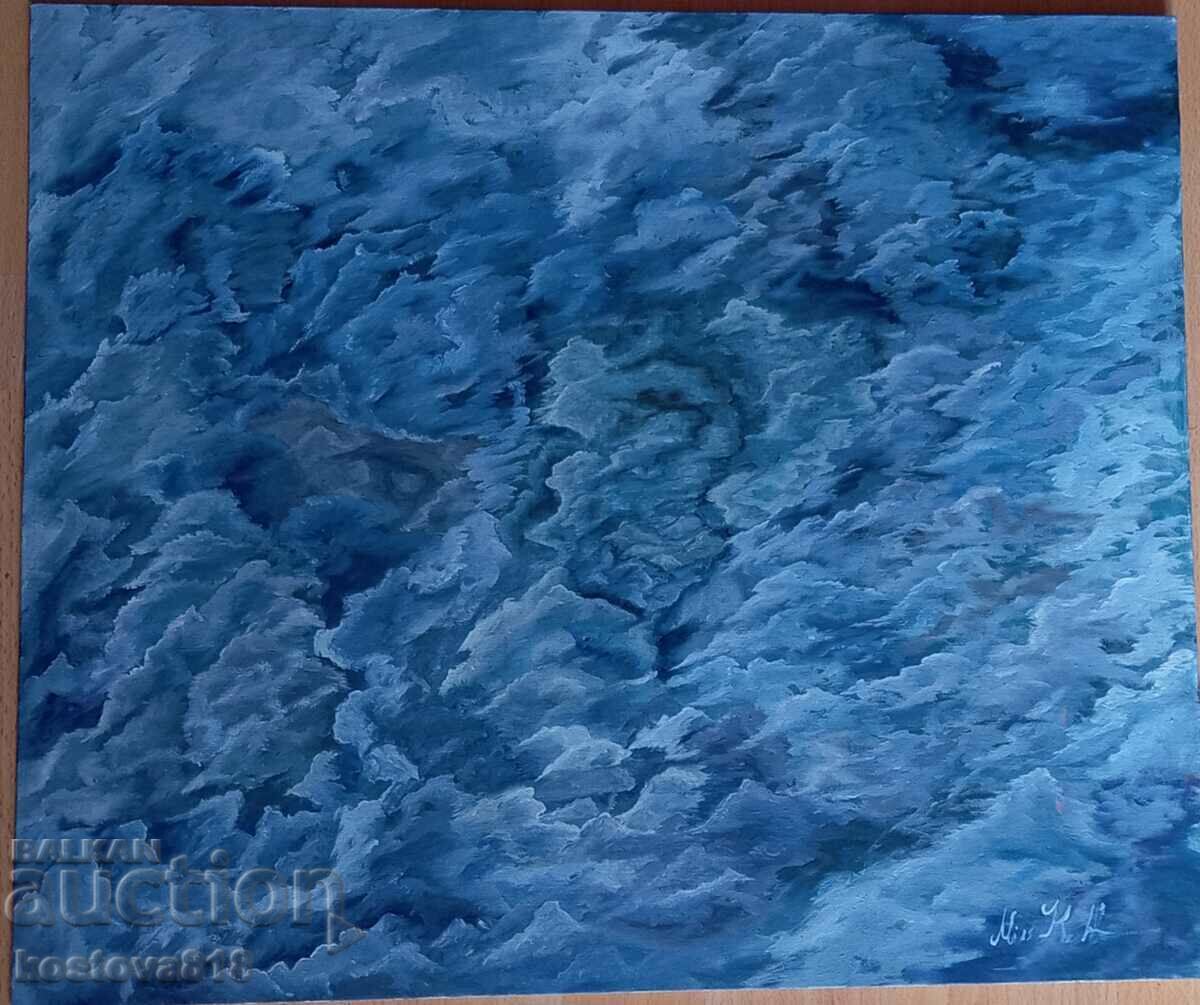 Painting "stormy night"