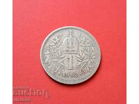 Silver coin 1 crown 1902