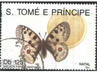 Stamped Fauna Butterfly 1991 from Sao Tome and Principe