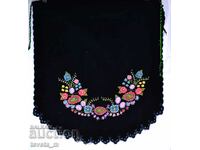 Women's apron, velvet, hand embroidery, folk costume