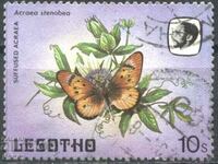 Stamped Fauna Butterfly 1984 από το Λεσότο