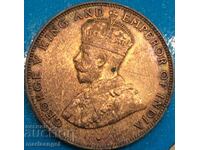 Hong Kong 1 Cent 1934 George V Bronze