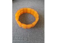 Russian Amber Bracelet on Rubber