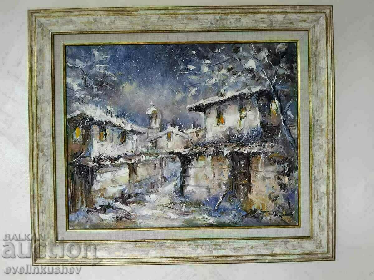 Oil painting "In the colors of winter" Georgi Yordanov with price 595.00 BGN | € 304.22 Oil painting "In the colors of winter" Georgi Yordanov with price 595.00 BGN | € 304.22