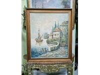 Antique original painting oil on canvas