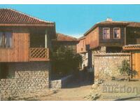 Old postcard - Nessebar, Old architecture