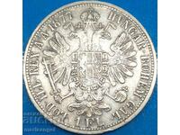 Austria 1 florin 1877 Franz Joseph argint