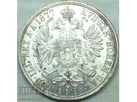 Austria 1 Florin 1877 Franz Joseph Begins Patina