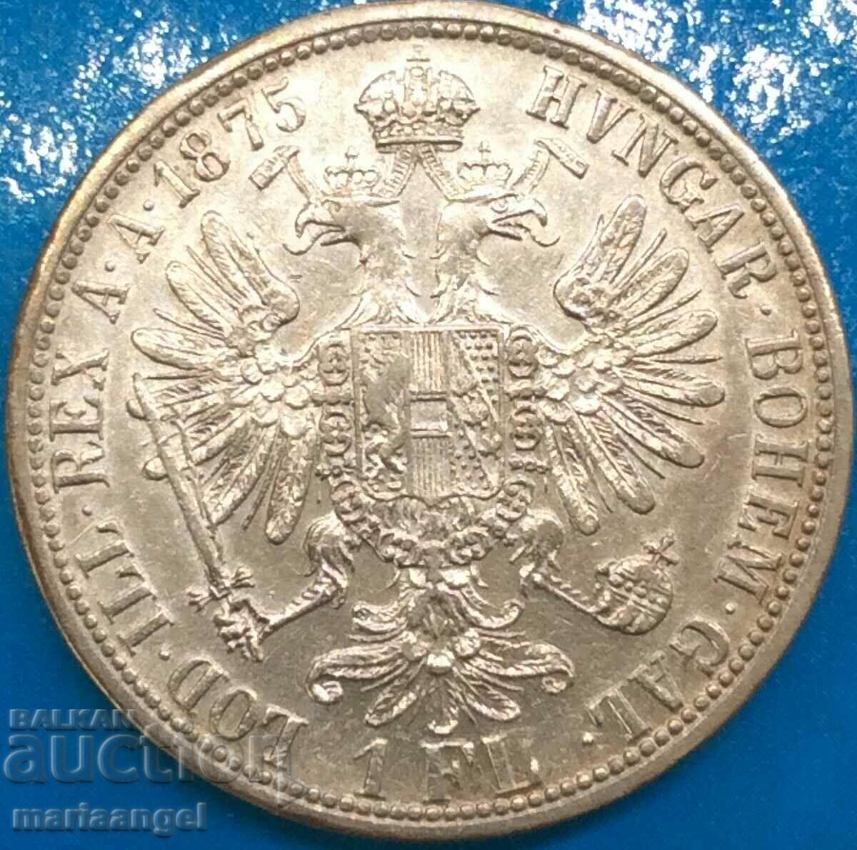 Austria 1 florin 1875 Franz Joseph argint - an rar