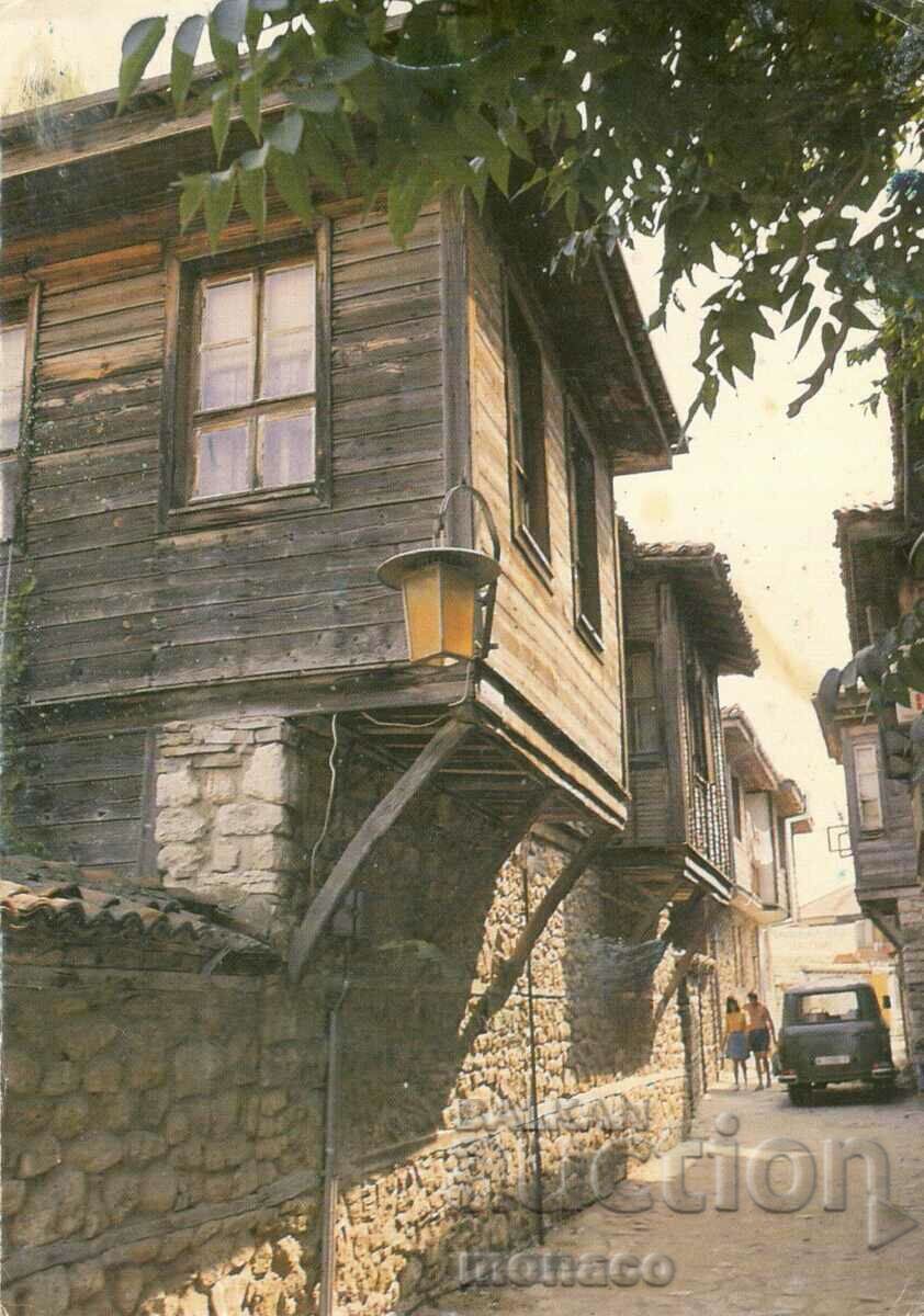 Old postcard - Nessebar, Old architecture