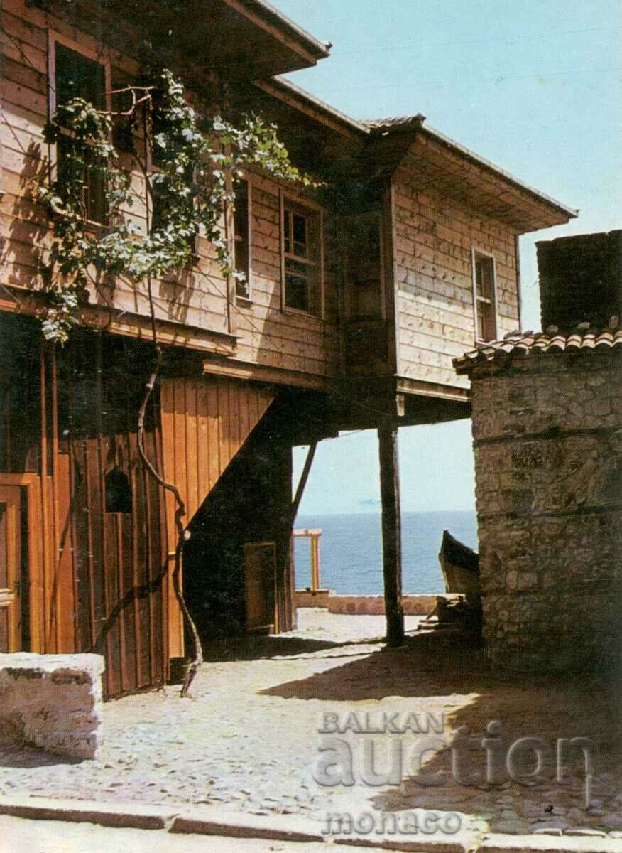 Old postcard - Nessebar, Old architecture