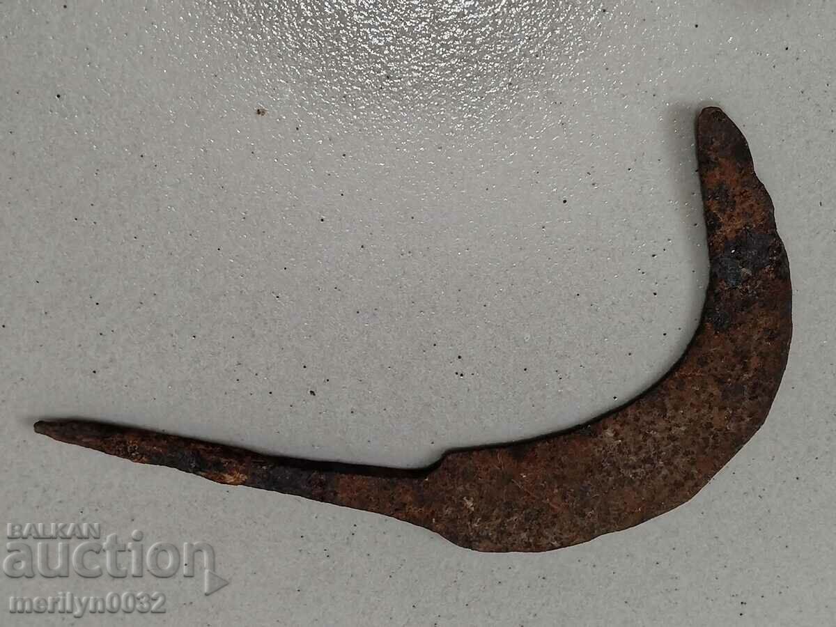 Old hand-forged scythe, wrought iron with price 27.00 BGN | € 13.80 Old hand-forged scythe, wrought iron with price 27.00 BGN | € 13.80