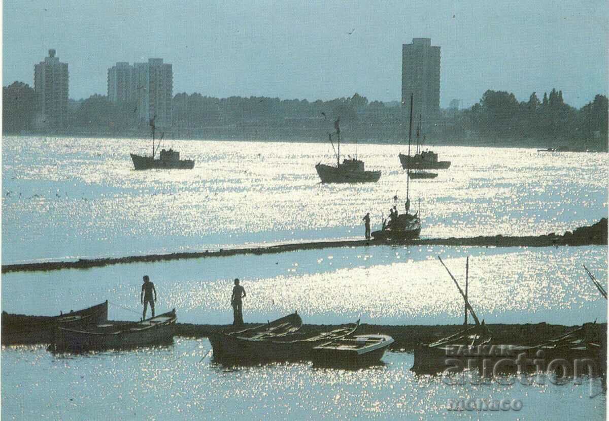 Old postcard - Nessebar, View