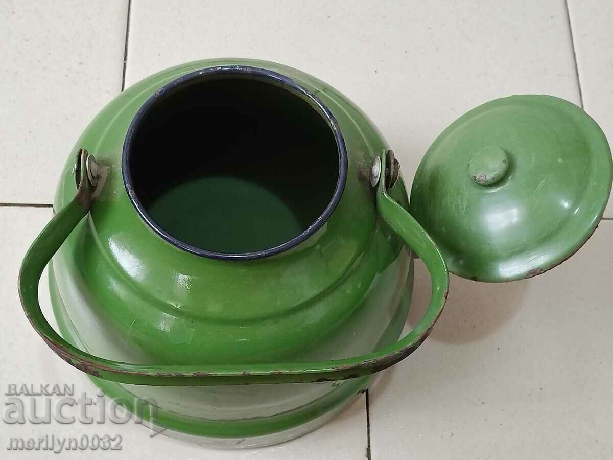 Enameled teapot made of soca, dish with enamel, NRB - 5 Enameled teapot made of soca, dish with enamel, NRB - 5