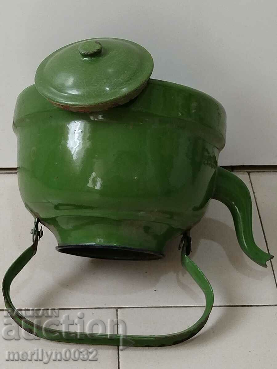 Enameled teapot made of soca, dish with enamel, NRB - 7 Enameled teapot made of soca, dish with enamel, NRB - 7
