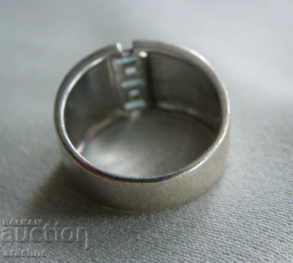 Livrarea Inel de argint de designer francez Claude Montana Livrarea Inel de argint de designer francez Claude Montana