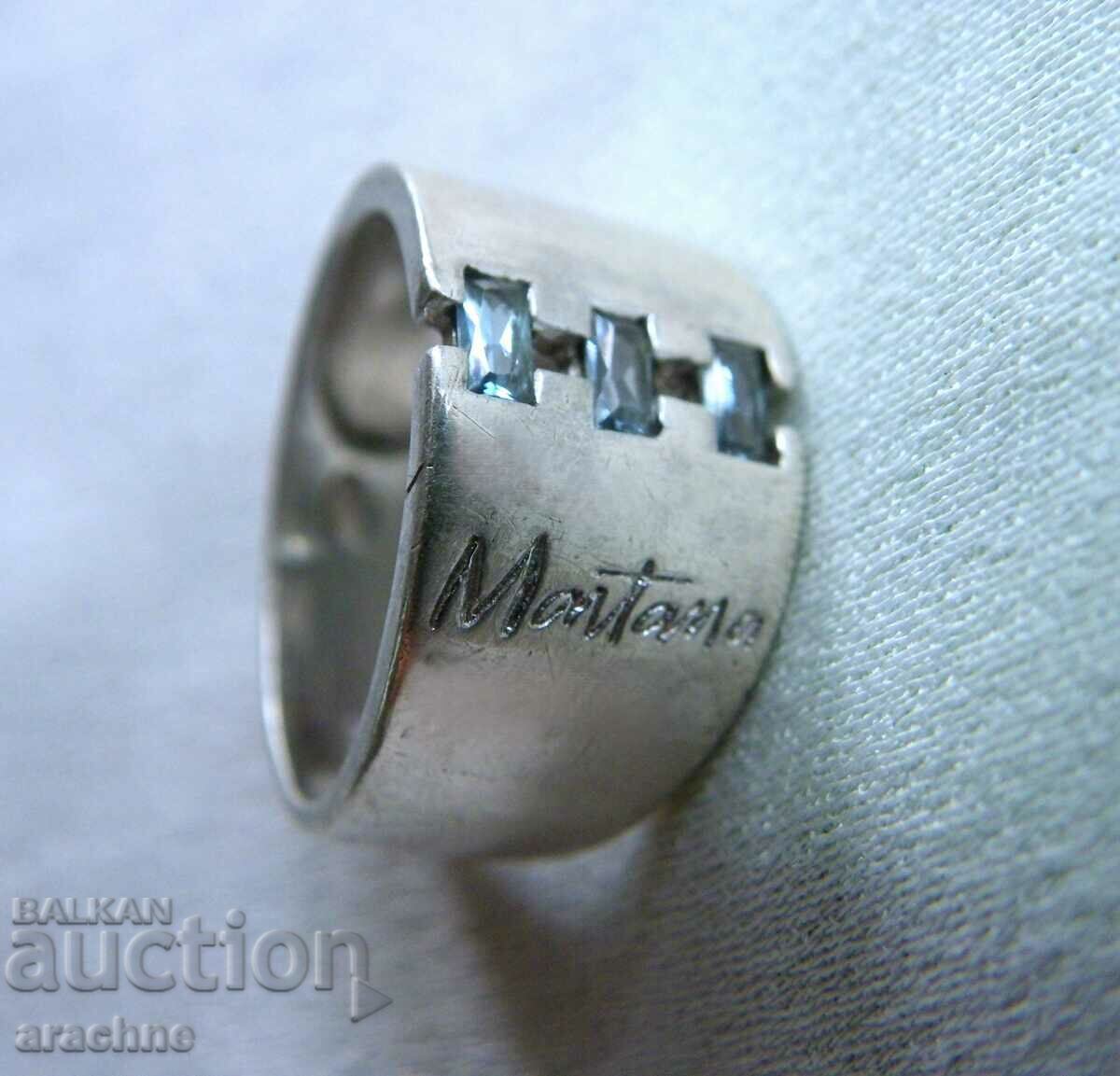 Inel de argint de designer francez Claude Montana - 5 Inel de argint de designer francez Claude Montana - 5