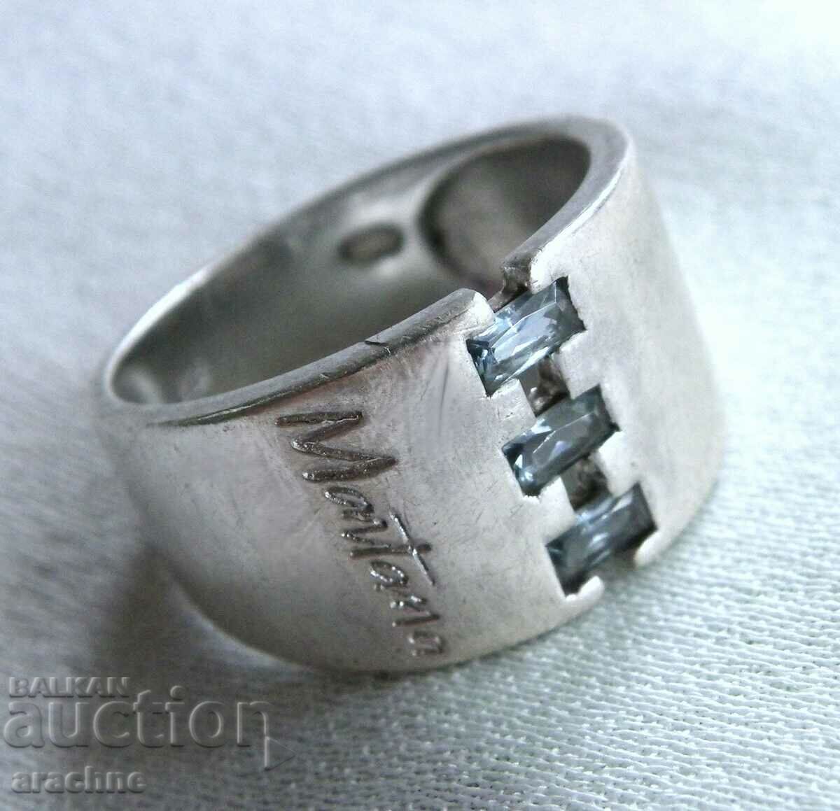 Claude Montana French designer silver ring