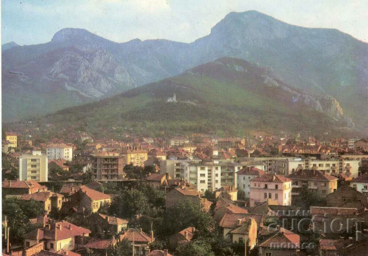 Carte poștală veche - Vratsa, Vedere generală