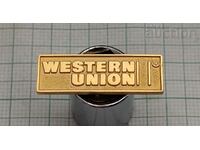 WESTERN UNION LOGO BADGE PIN