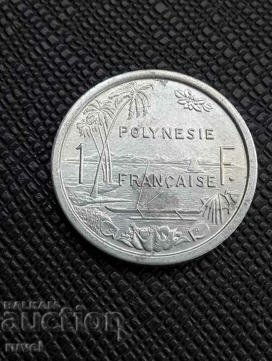 French Polynesia, 1 franc 1965