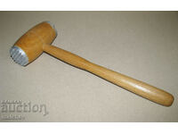 Wooden meat mallet for steaks, with metal tips, excellent