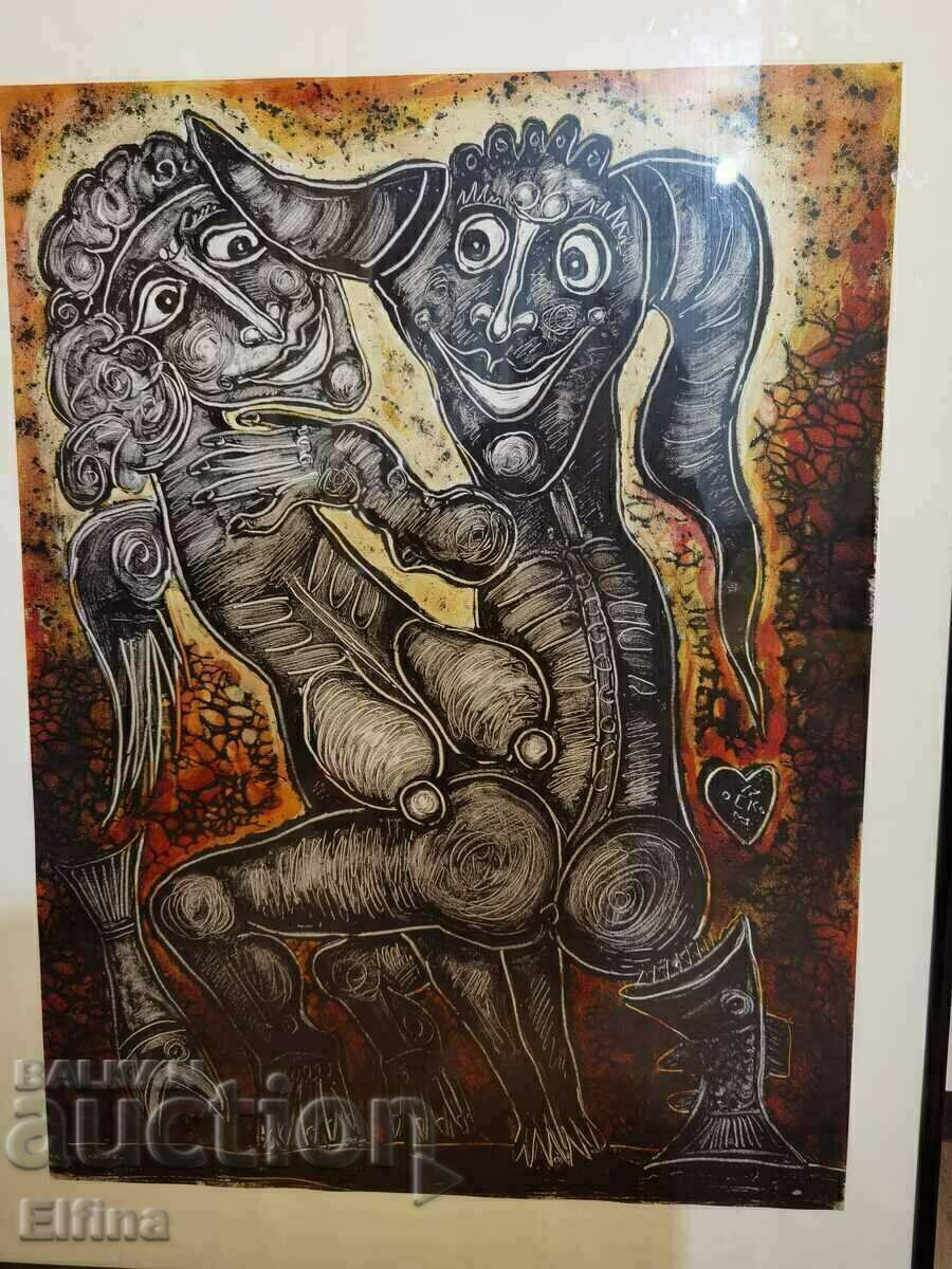 Licitație Pictură de Stavri Kalinov - imprimare din grafic Licitație Pictură de Stavri Kalinov - imprimare din grafic