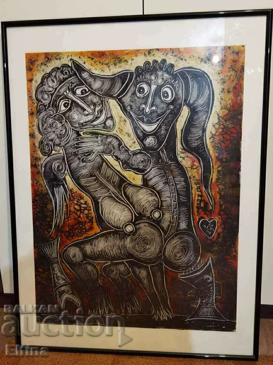 Painting by Stavri Kalinov - print from the graphic