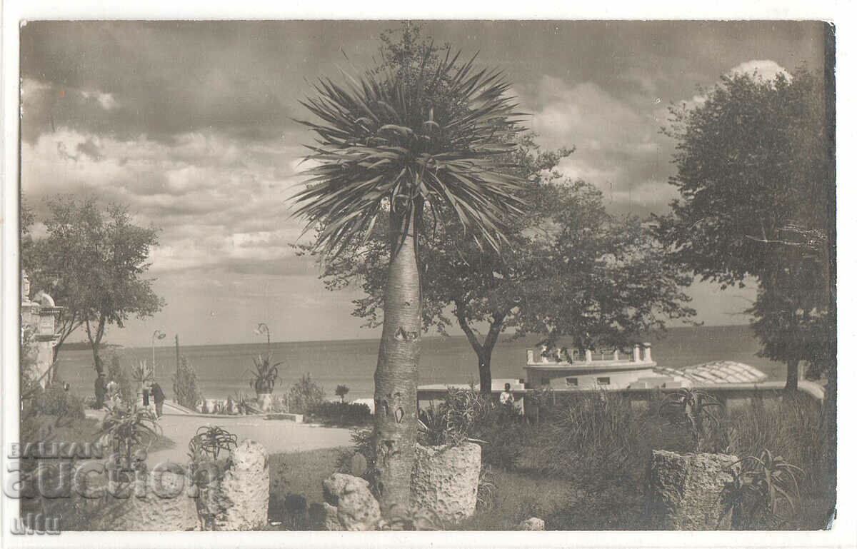 Bulgaria, Varna, Sea Garden, RPPC, a călătorit