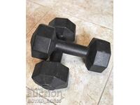 Two New Fitness Vinyl Dumbbells 1.5 kg each