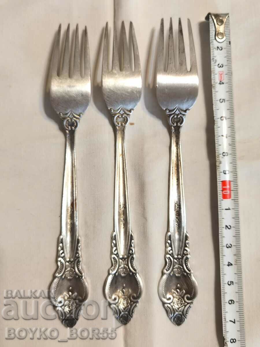 Original Russian Soc USSR Melchior Deep Silver Plated Forks with price 60.00 BGN | € 30.68 Original Russian Soc USSR Melchior Deep Silver Plated Forks with price 60.00 BGN | € 30.68