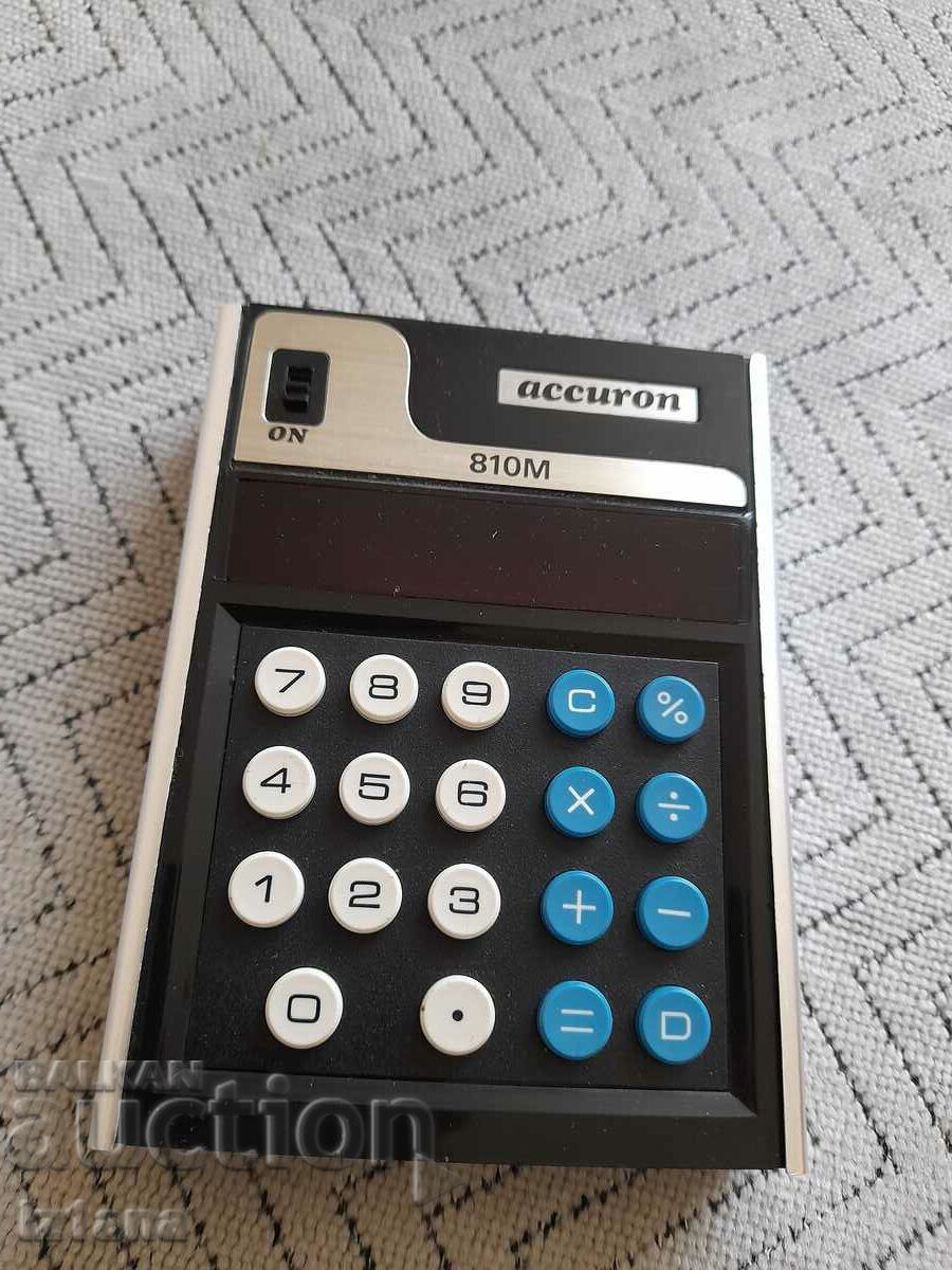 Old Accuron 810 calculator with price 22.00 BGN | € 11.25 Old Accuron 810 calculator with price 22.00 BGN | € 11.25