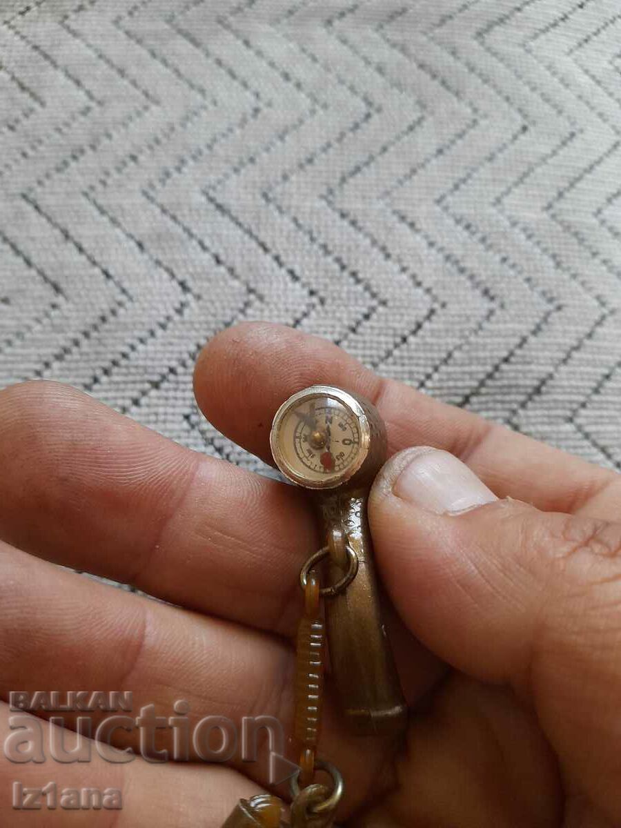 Auction Old keychain Lula with compass Auction Old keychain Lula with compass