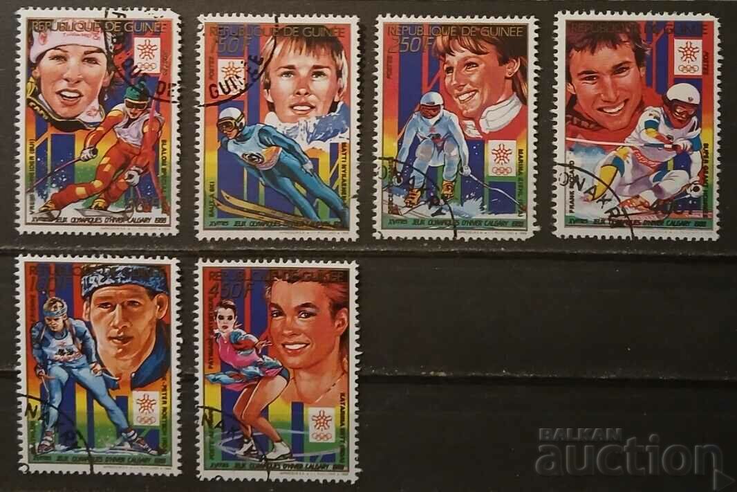 Guinea 1988 Sport/Olympic Games Two Series Stamp