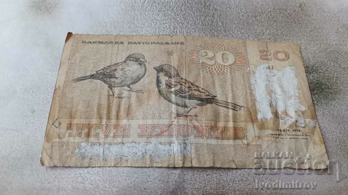 Denmark 20 kroner 1972 with price 6.45 BGN | € 3.30 Denmark 20 kroner 1972 with price 6.45 BGN | € 3.30