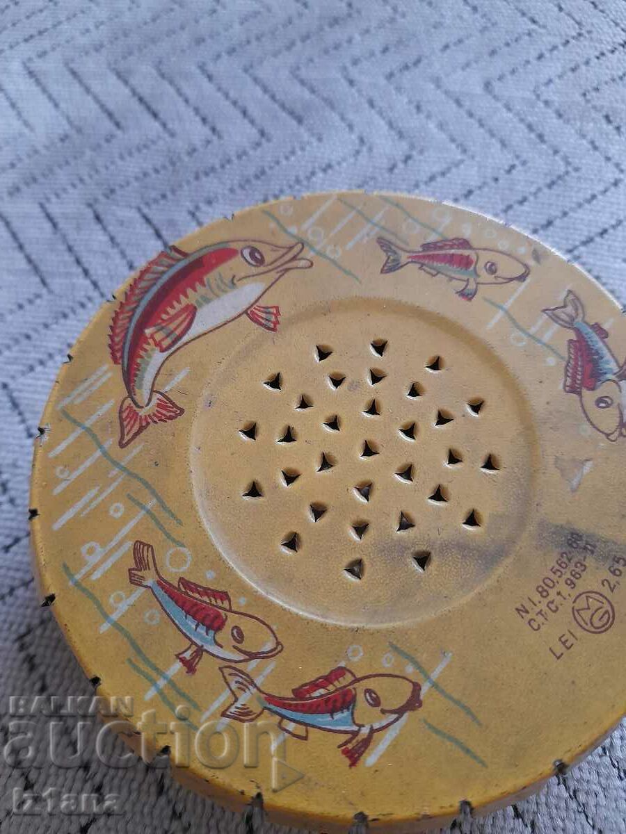 Old fishing bait box with price 16.00 BGN | € 8.18 Old fishing bait box with price 16.00 BGN | € 8.18