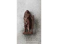 Sitting Bull chocolate egg metal figurine