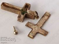 Reliquary, cross, Jerusalem, silver.