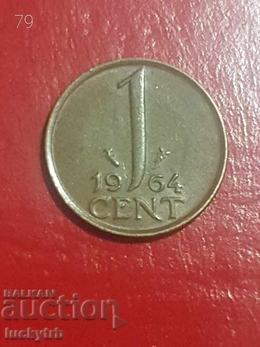 1 cent 1964 - Olanda