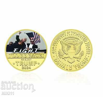 President Donald Trump 2024 coin, US dollar with price 13.00 BGN | € 6.65 President Donald Trump 2024 coin, US dollar with price 13.00 BGN | € 6.65