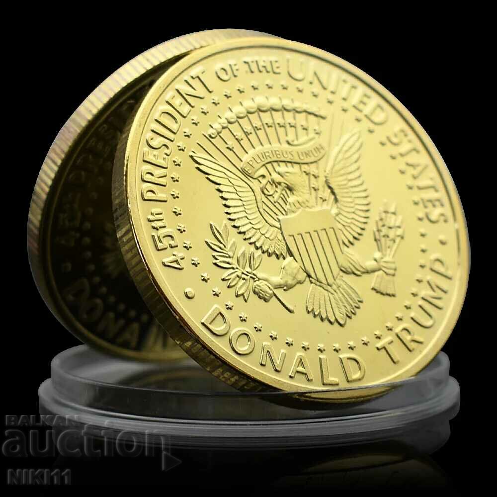 Auction President Donald Trump 2024 coin, US dollar Auction President Donald Trump 2024 coin, US dollar