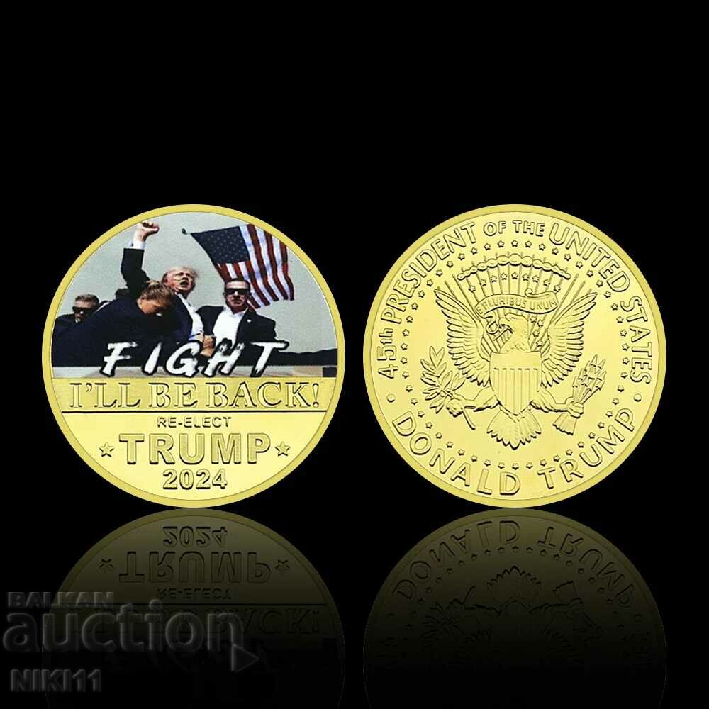 Delivery of President Donald Trump 2024 coin, US dollar Delivery of President Donald Trump 2024 coin, US dollar
