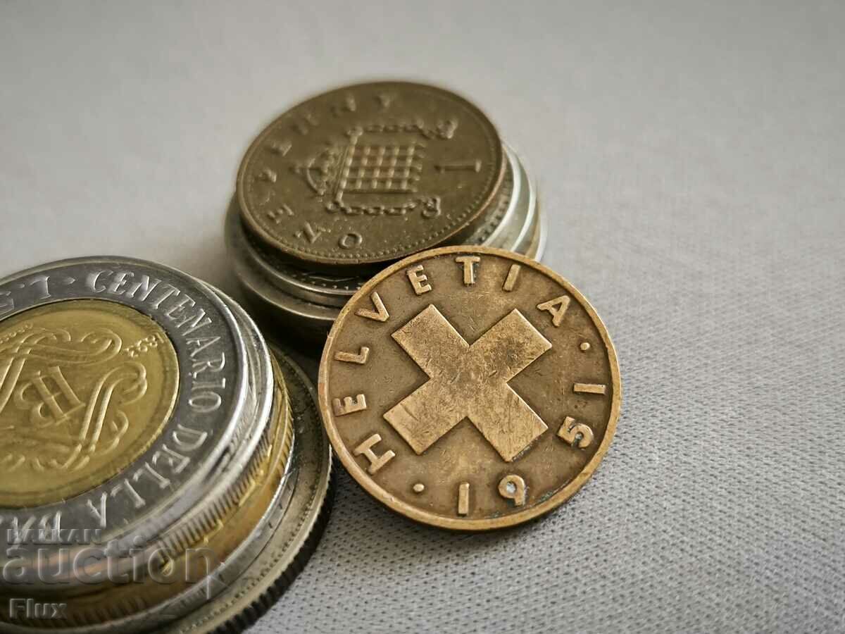Coin - Switzerland - 2 rapenne | 1951; Series B with price 4.25 BGN | € 2.17 Coin - Switzerland - 2 rapenne | 1951; Series B with price 4.25 BGN | € 2.17