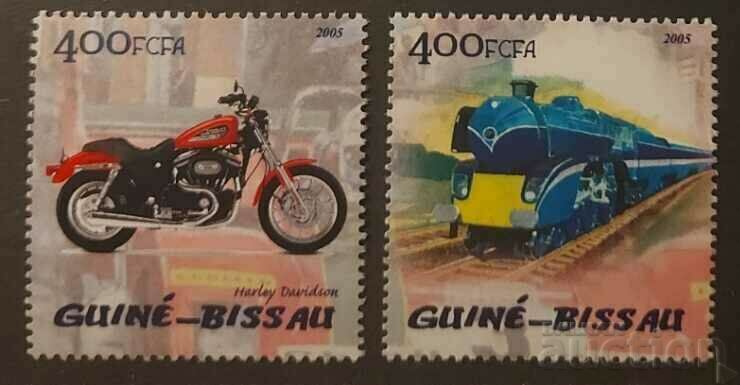 Guinea Bissau 2005 Locomotives/Motorcycles MNH