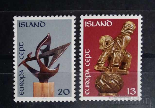 Islanda 1974 Europa CEPT Art/Sculptures MNH