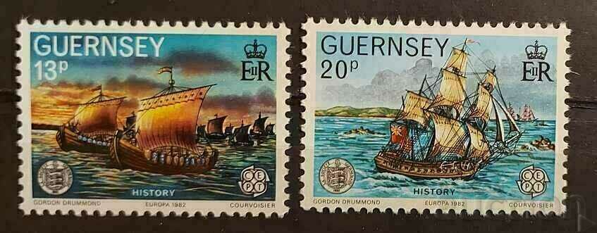 Guernsey/Guernsey 1982 Europe CEPT Ships MNH