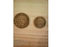 BRITISH EAST AFRICA - 1 SHILLING 1949 AND 1/2 SHILLING 1963.