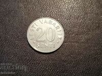 Estonia 20 cents 1997