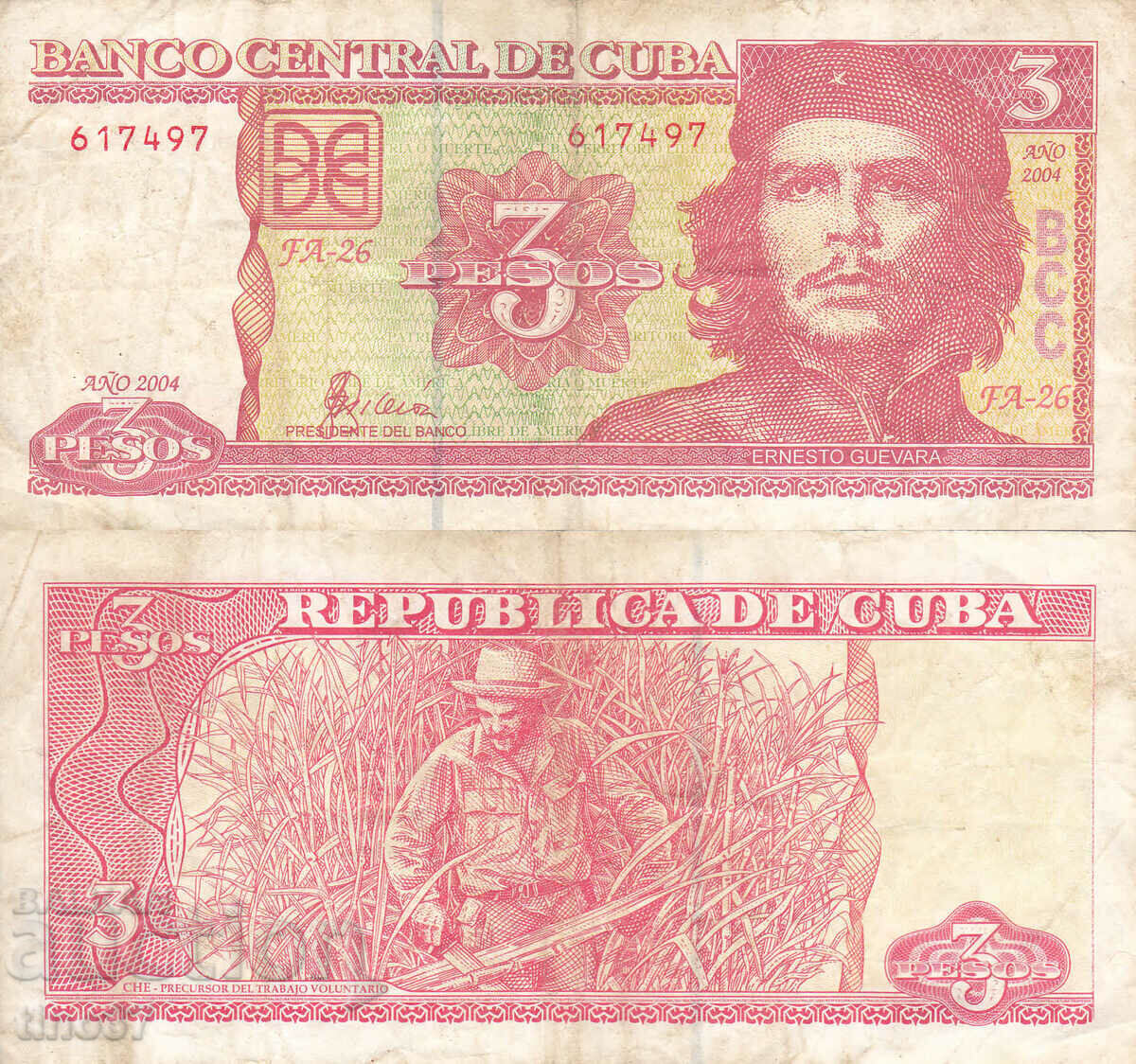 tino37- CUBA - 3 PESOS - 2004