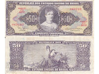 tino37- BRAZILIA - 50 CRUZEIROS / 5 CENTAVOS /- 1966/67